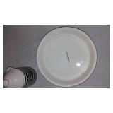 Black And White Serving Dishes.