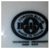 Denby and Cordon Blue Dishes.