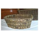 Set of 4 Woven Storage Baskets with Handles