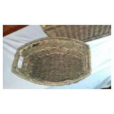 Set of 4 Woven Storage Baskets with Handles