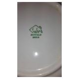 Buffalo China Dishes and Mugs in Storage Container