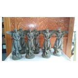 Set of 7 Angel Statues