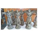 Set of 7 Angel Statues