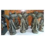 Set of 7 Angel Statues