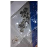 Assorted Decorative Frames, Scrapbooking Supplies, and Baskets