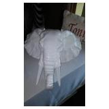 Collection of Unique Decorative Items Including Giraffes, Elephant Sculpture, and Fashion Accessories