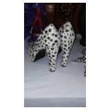 Collection of Unique Decorative Items Including Giraffes, Elephant Sculpture, and Fashion Accessories