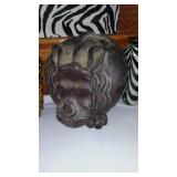 Collection of Unique Decorative Items Including Giraffes, Elephant Sculpture, and Fashion Accessories