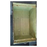 Antique Wooden Steamer Trunk with Handles and Straps