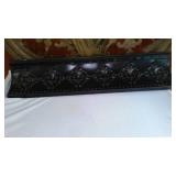 Set of 2 Vintage Decorative Wall Medallions with Black Frieze