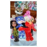 Mixed Collection of Plush Dolls and Toys with Princess Backpack