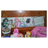 Mixed Collection of Plush Dolls and Toys with Princess Backpack