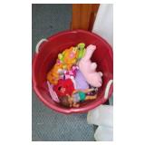 Mixed Collection of Plush Dolls and Toys with Princess Backpack