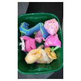 Mixed Collection of Plush Dolls and Toys with Princess Backpack