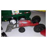 Vintage and Newer Toy Collection Including Tootsie Tractors, Spinning Tops and More.