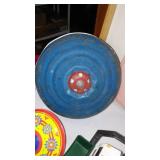 Vintage and Newer Toy Collection Including Tootsie Tractors, Spinning Tops and More.