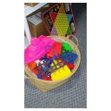 Vintage and Newer Toy Collection Including Tootsie Tractors, Spinning Tops and More.