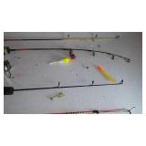 Collection of Vintage Fishing Rods (4) and Reels (3)