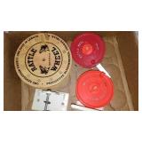 Lot of Fishing Equipment including Rattle Reels(5) Rod Holders (5)