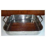 Chefs 17x13.75 Inch Stainless Steel Tri-Ply Roasting Pan