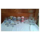 Collection Beer Glasses and Mugs Including Budweiser, Coors and Miller Lite and More