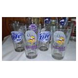 Collection Beer Glasses and Mugs Including Budweiser, Coors and Miller Lite and More