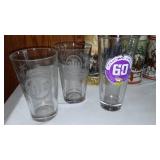 Collection Beer Glasses and Mugs Including Budweiser, Coors and Miller Lite and More