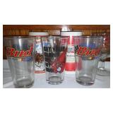 Collection Beer Glasses and Mugs Including Budweiser, Coors and Miller Lite and More