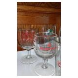 Collection Beer Glasses and Mugs Including Budweiser, Coors and Miller Lite and More