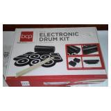 NEW BCP Portable Electronic Drum Kit with Sticks and Connection Cables