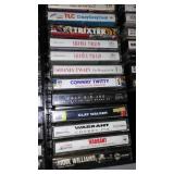 Collection of Vintage Music Cassette Tapes in Carry Case