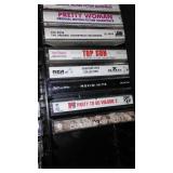 Collection of Vintage Music Cassette Tapes in Carry Case