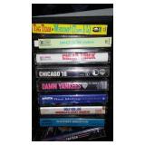 Collection of Vintage Music Cassette Tapes in Carry Case