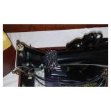 Vintage Singer Sewing Machine Model RF-4B with Case