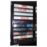 Collection Vintage Music Cassette Tapes Europe, Billy Idol, Cheap Trick, and AC/DC