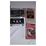 Collection Vintage Music Cassette Tapes Europe, Billy Idol, Cheap Trick, and AC/DC