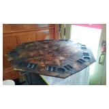 Foldable Poker Table with Camouflage Design and Cup Holders