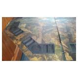 Foldable Poker Table with Camouflage Design and Cup Holders