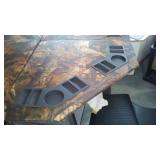 Foldable Poker Table with Camouflage Design and Cup Holders