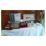 Lot of Various Picture Frames and Mats including Certificates of Achievement