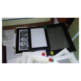 Lot of Various Picture Frames and Mats including Certificates of Achievement