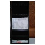 Wall-Mounted Jewelry Organizer with Mirror and Storage Compartments