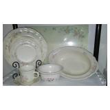 Tea Rose Pfaltzgraff Dinnerware with Serving Pieces