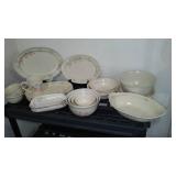 Vintage Set of Pfaltzgraff Tea Rose Serving Dishes