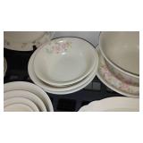 Vintage Set of Pfaltzgraff Tea Rose Serving Dishes