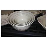 Vintage Set of Pfaltzgraff Tea Rose Serving Dishes