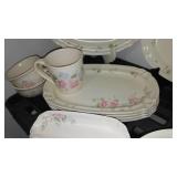 Vintage Set of Pfaltzgraff Tea Rose Serving Dishes