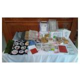 Large Assorted Craft Stamps and Supplies Lot