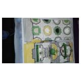 Breville Bamboo Cutting Board with Tart Pan and Kitchen Towels