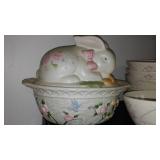 Pfaltzgraff Ceramic Tea Rose with Basket Weave Texture..